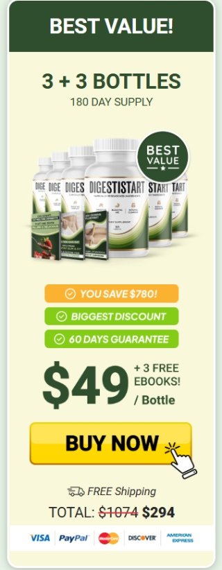 DigestiStart pricing 6 bottles